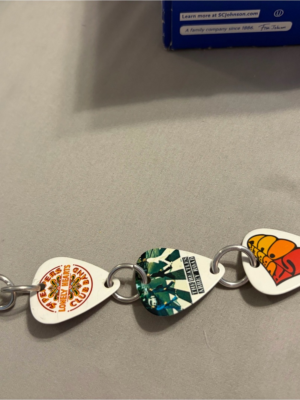 Women’s Multi-Color Guitar Pick Link Bracelet